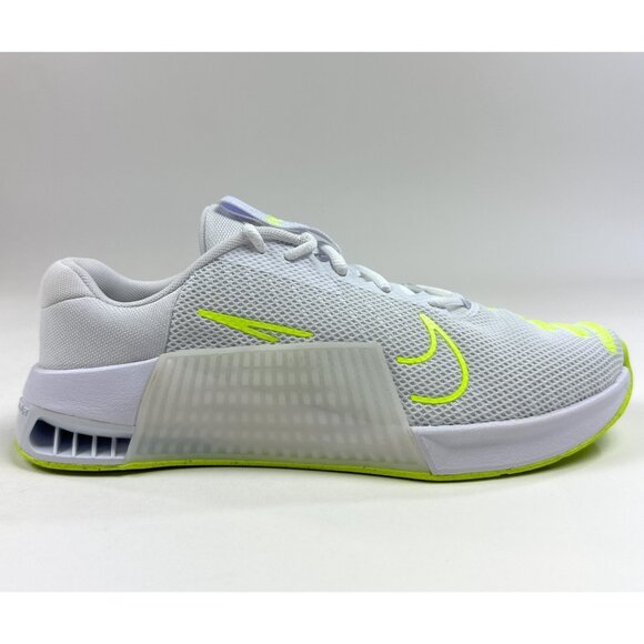 Nike Metcon 9 Mens White Green Volt Athletic Shoes Sneakers Crossfit DZ2617-104 - Picture 1 of 8